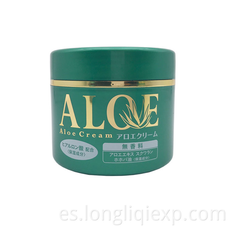 185g de gel de aloe vera orgánico sin fragancia en crema para el rostro